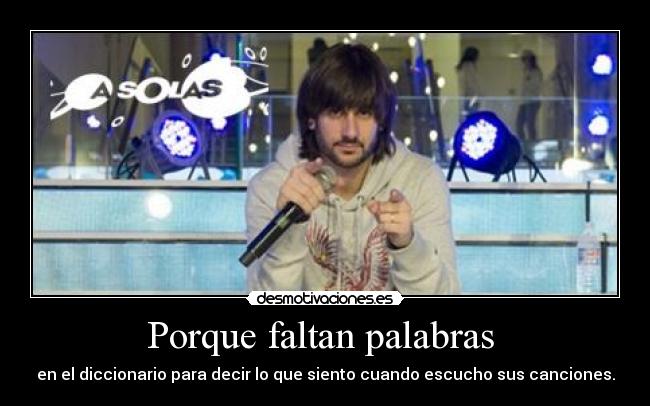 Porque faltan palabras  - 