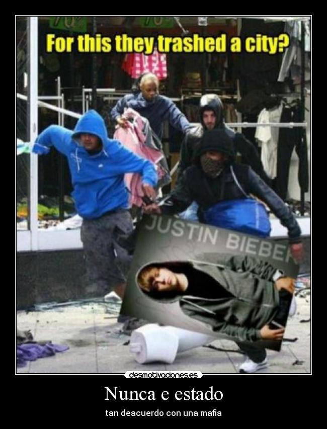 Nunca e estado - tan deacuerdo con una mafia