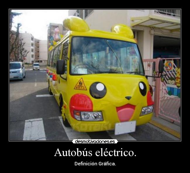 Autobús eléctrico. -