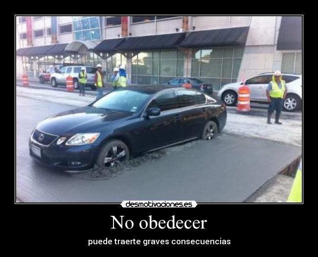 No obedecer -