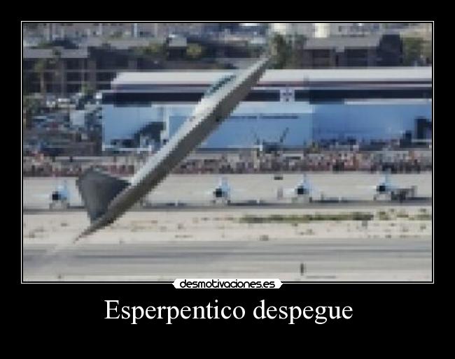 Esperpentico despegue -