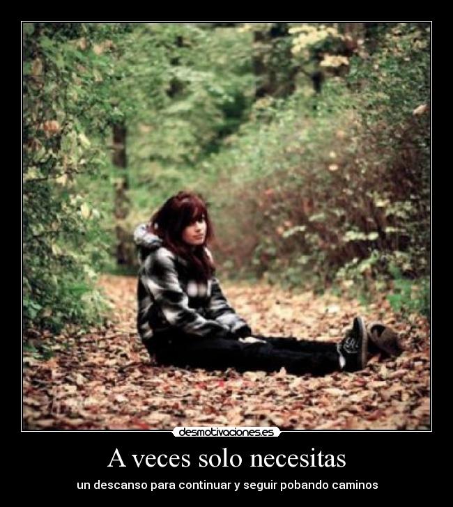 A veces solo necesitas - 