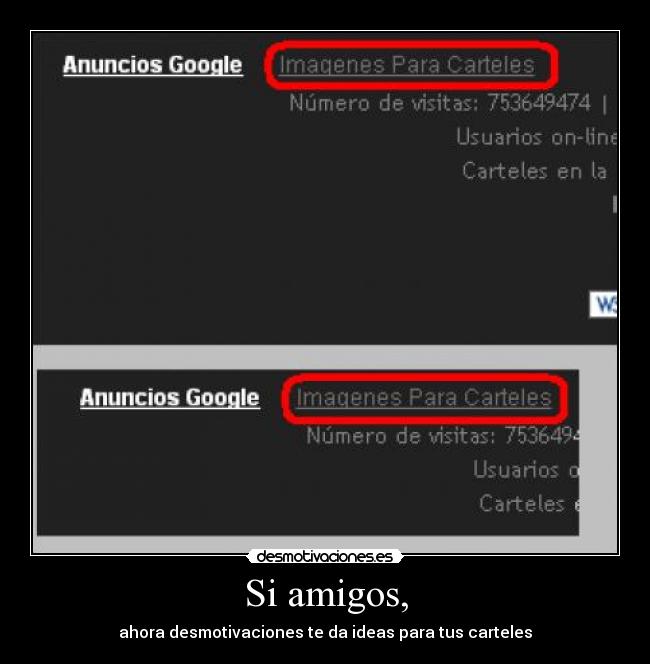 Si amigos, - 