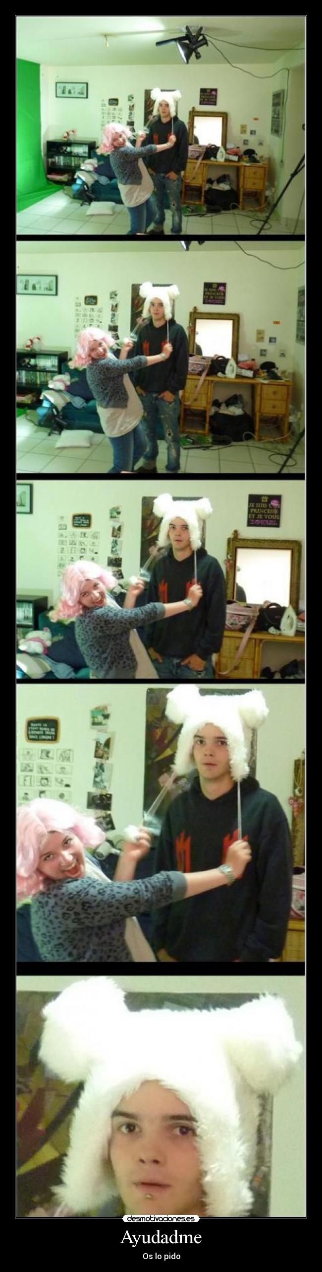 carteles estoy encerrado trastero con mujeres pegandome desmotivaciones