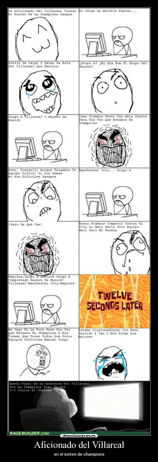 Aficionado del Villareal - en el sorteo de champions