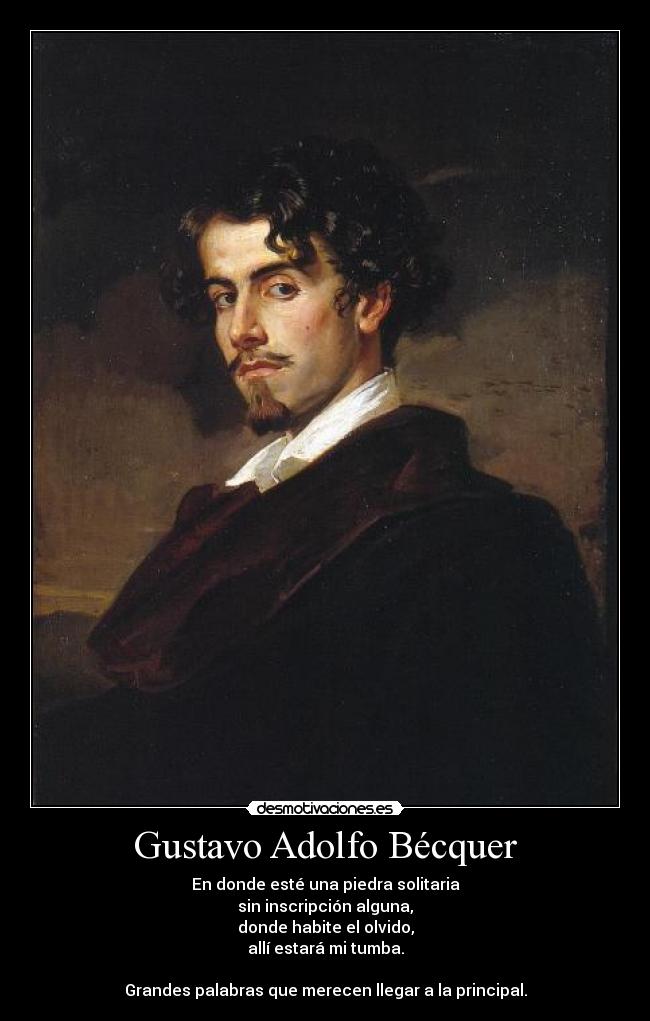 carteles gustav adolfo becker rima desmotivaciones