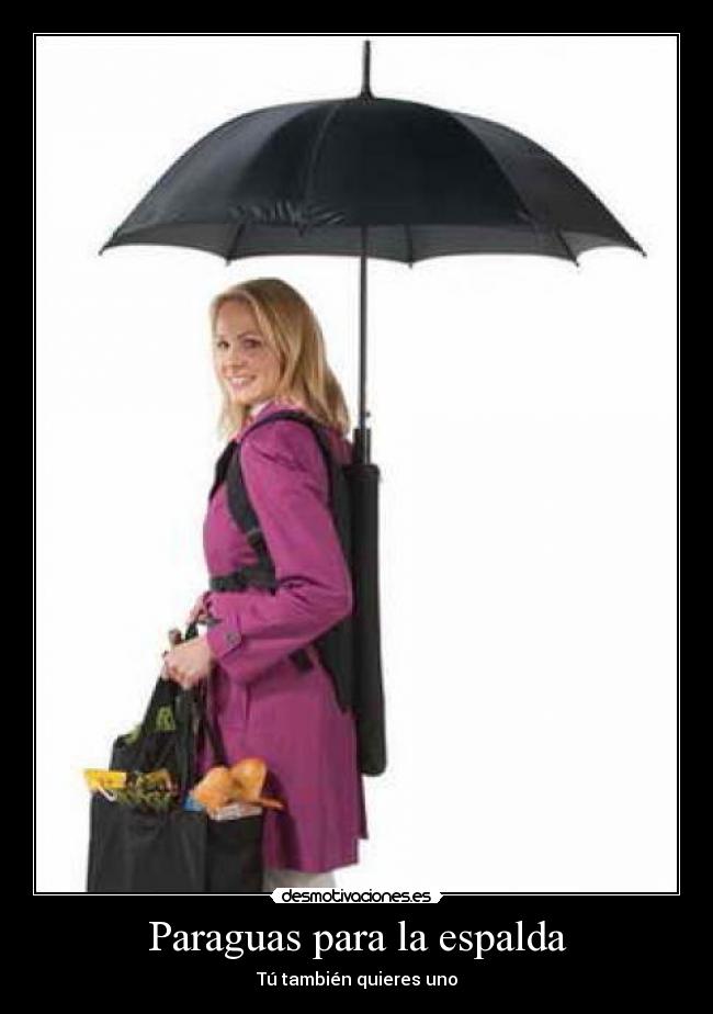Paraguas para la espalda - 
