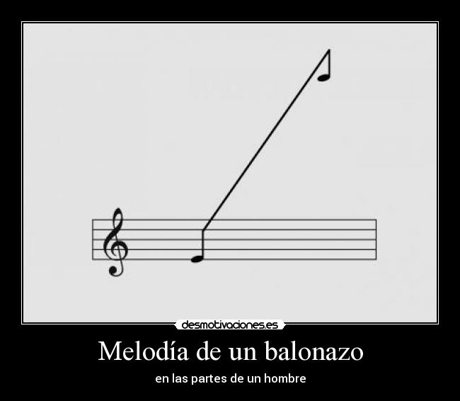 Melodía de un balonazo - en las partes de un hombre