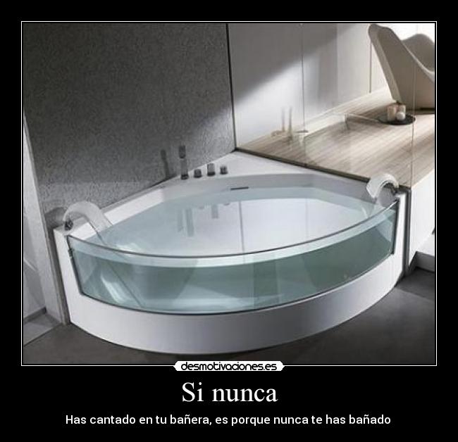 Si nunca - Has cantado en tu bañera, es porque nunca te has bañado 