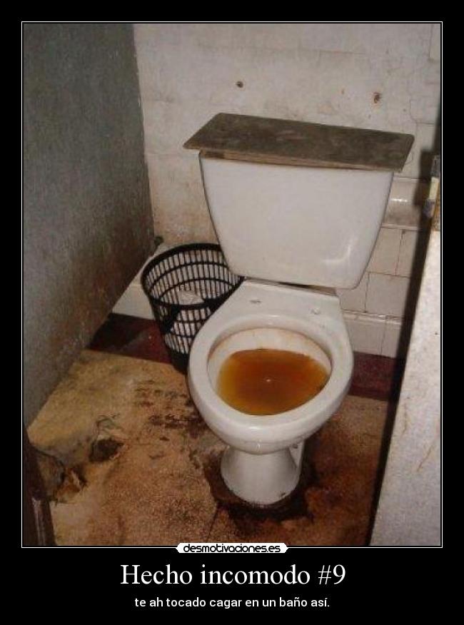 Hecho incomodo #9 - te ah tocado cagar en un baño así.