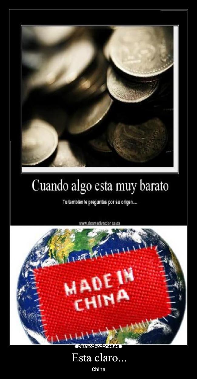 Esta claro... - China