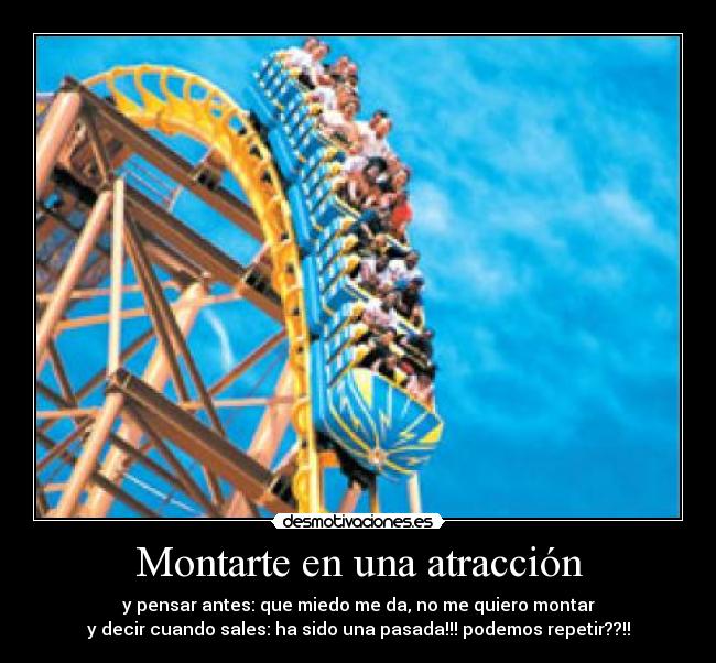 Montarte en una atracción -