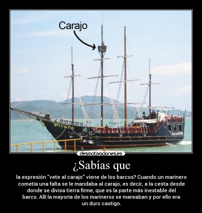 carteles sabias barco carajo pirata marinero cesta desmotivaciones