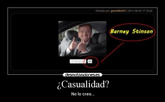 ¿Casualidad? - No lo creo...