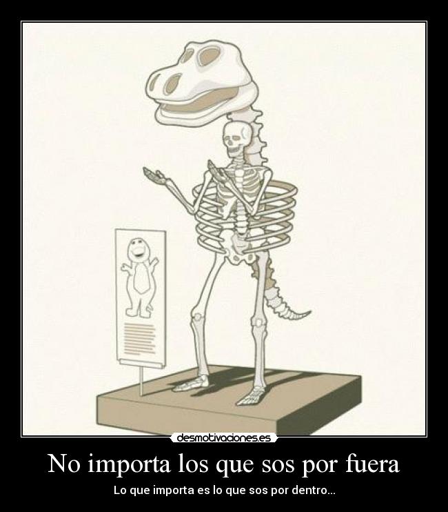 No importa los que sos por fuera -