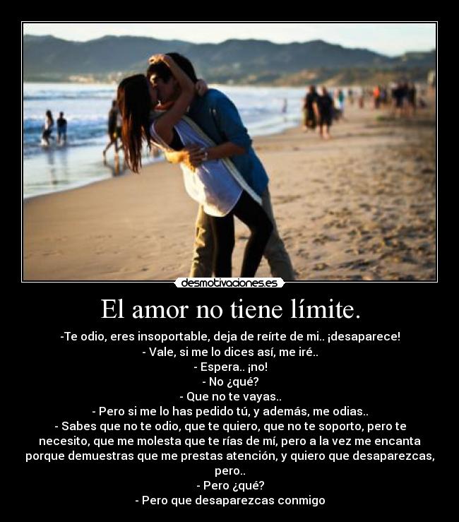 El amor no tiene límite. - 