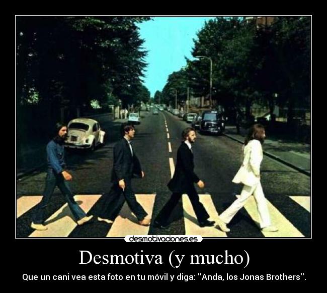 Desmotiva (y mucho) - Que un cani vea esta foto en tu móvil y diga: Anda, los Jonas Brothers.