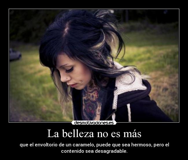 La belleza no es más -