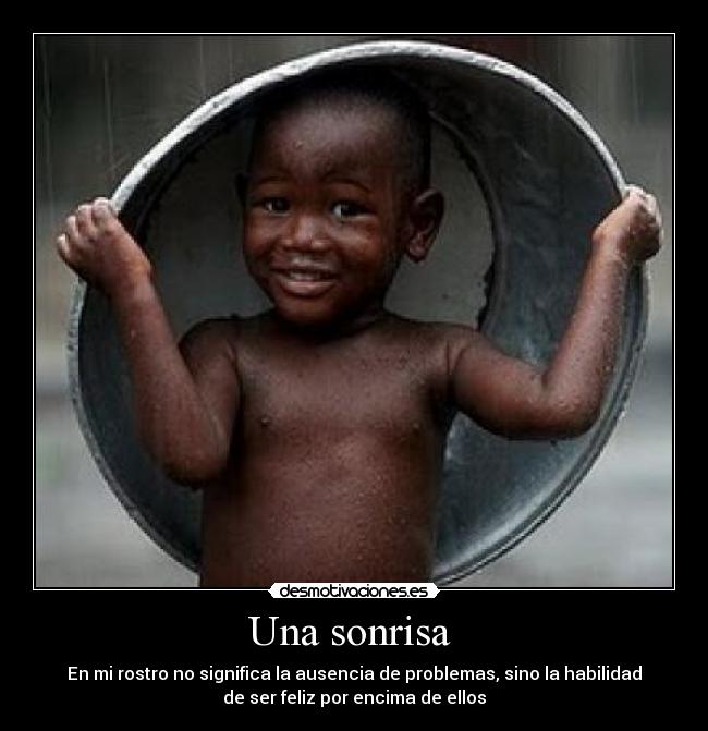 Una sonrisa -
