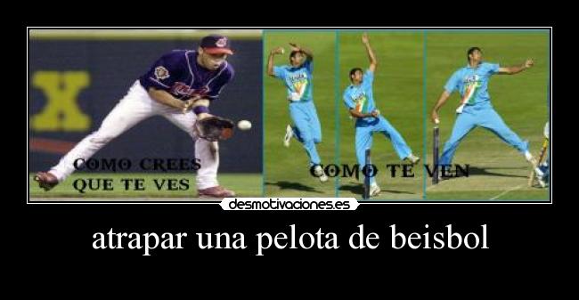 atrapar una pelota de beisbol - 