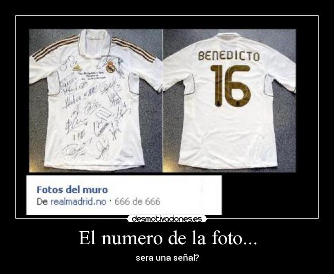El numero de la foto... -