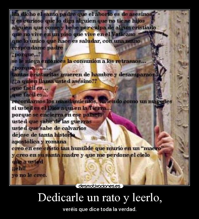 Dedicarle un rato y leerlo, -