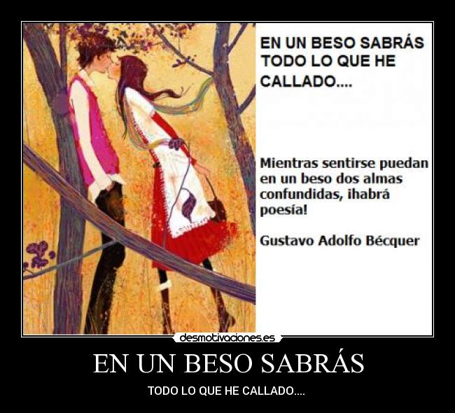 EN UN BESO SABRÁS -