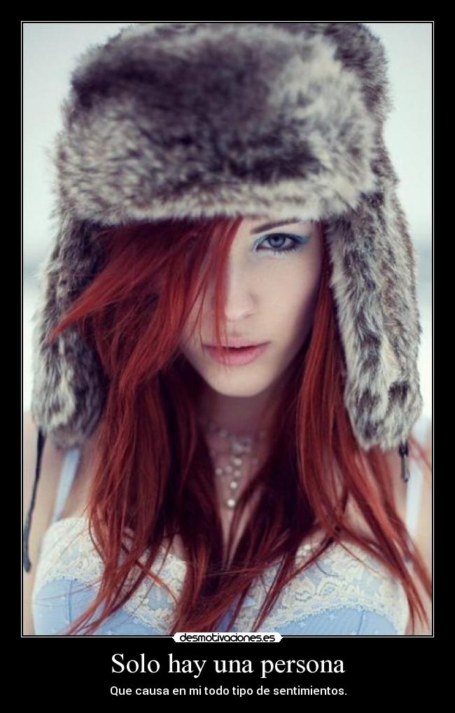 Solo hay una persona -