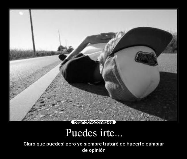 Puedes irte... -