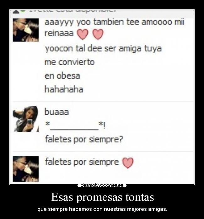 Esas promesas tontas - 