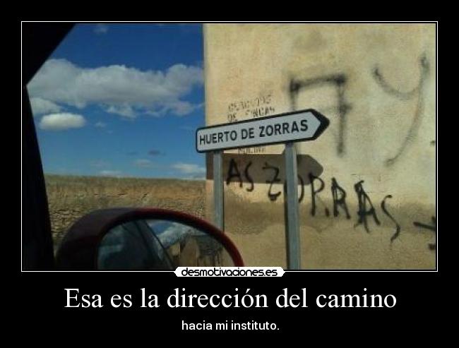 carteles gracioso instituto direccion desmotivaciones