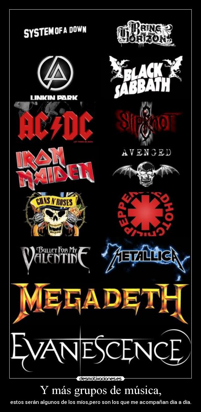 carteles musica musica heavy metal rock desmotivaciones