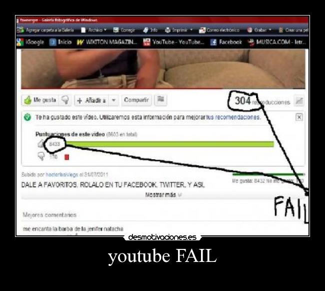 youtube FAIL -