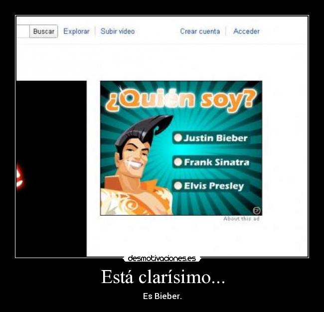 Está clarísimo... - 