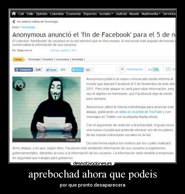 aprebochad ahora que podeis - por que pronto desaparecera