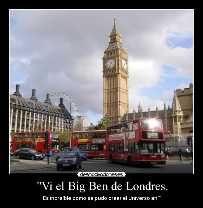 carteles big ben londres universo desmotivaciones