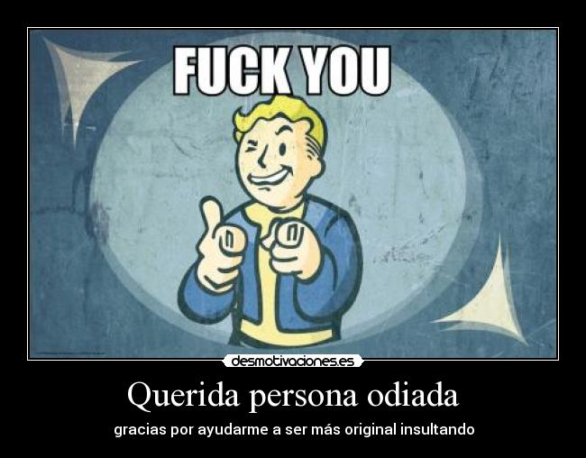 Querida persona odiada -