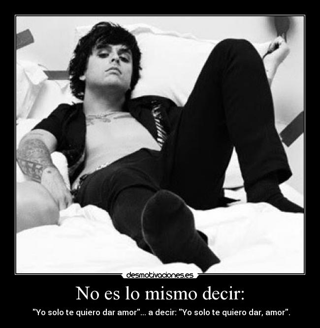 No es lo mismo decir: -