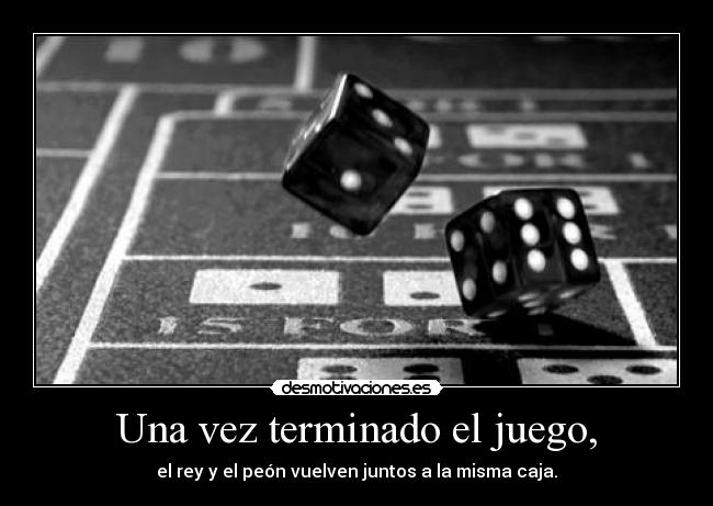 Una vez terminado el juego, - 