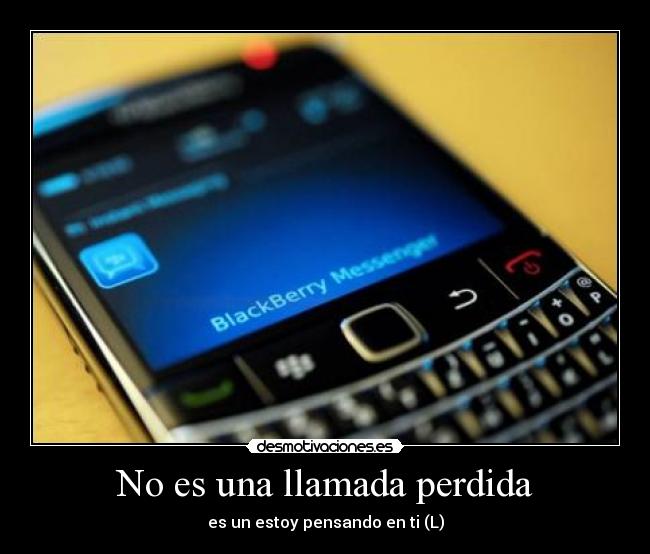 No es una llamada perdida -