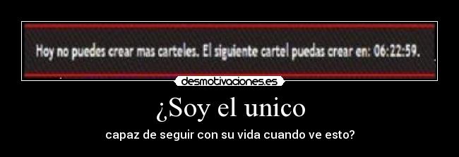 ¿Soy el unico - capaz de seguir con su vida cuando ve esto?