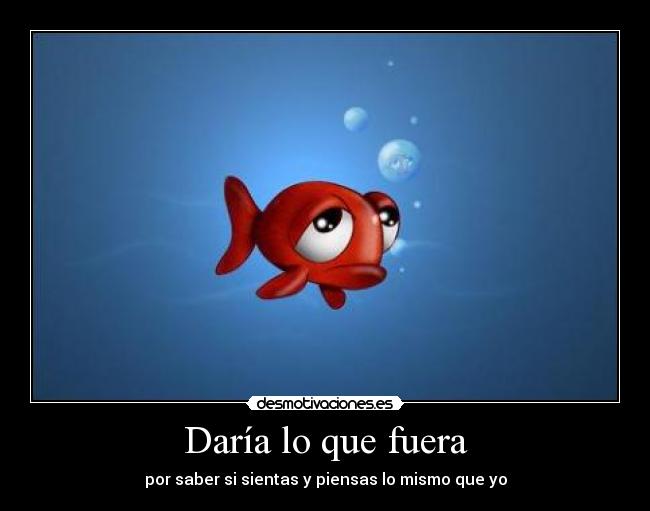 Daría lo que fuera -