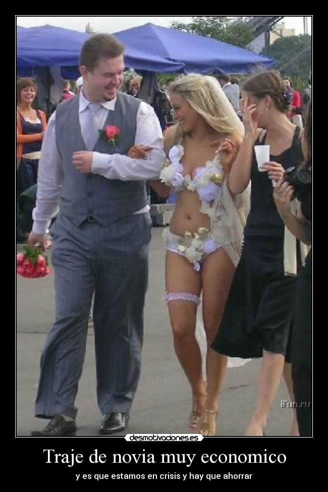 Traje de novia muy economico -