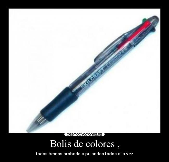 Bolis de colores , -