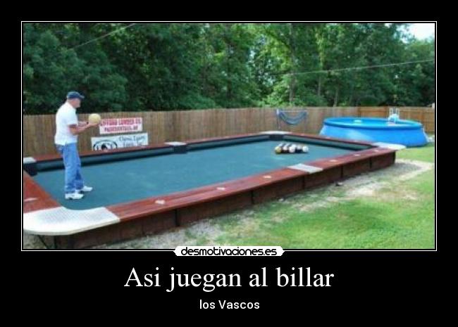 Asi juegan al billar -
