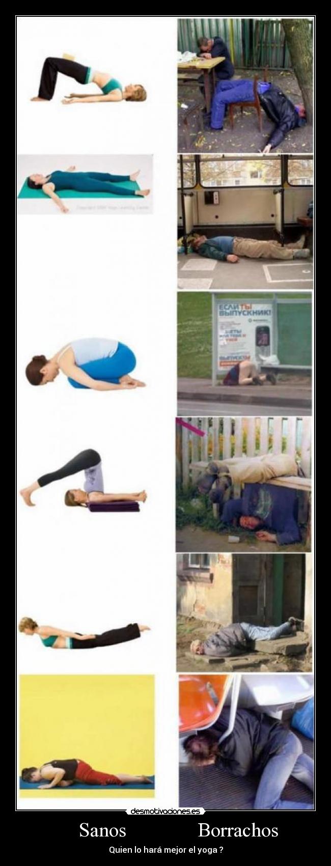 Sanos Borrachos - Quien lo hará mejor el yoga ?