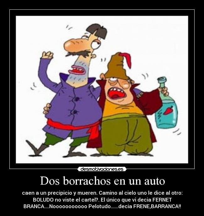 Dos borrachos en un auto -