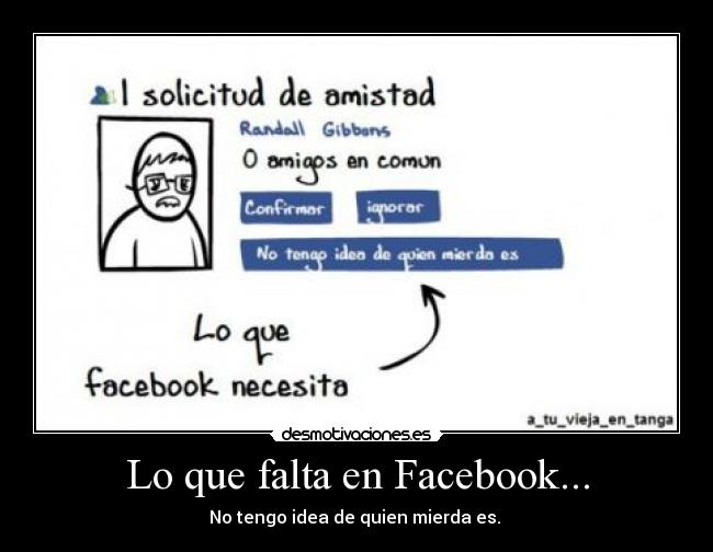 Lo que falta en Facebook... - 