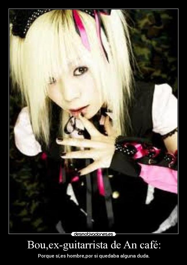 Bou,ex-guitarrista de An café: - 