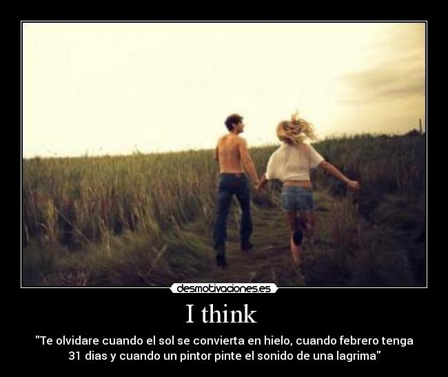 I think  - 